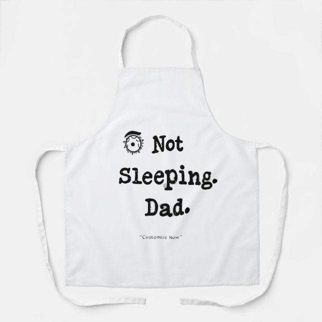 Nicht schlafender Papa-Schürze – BBQ-Nap-Master-Ge Schürze (Vorderseite)