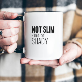 Nicht schlank, eher schummrig lustig minimalistisc zweifarbige tasse