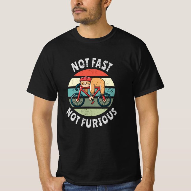Nicht schnell Nicht furchtbar faules Schläfenrad T-Shirt (Vorderseite)