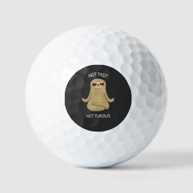 Nicht schnell, nicht wütend golfball (Vorderseite)