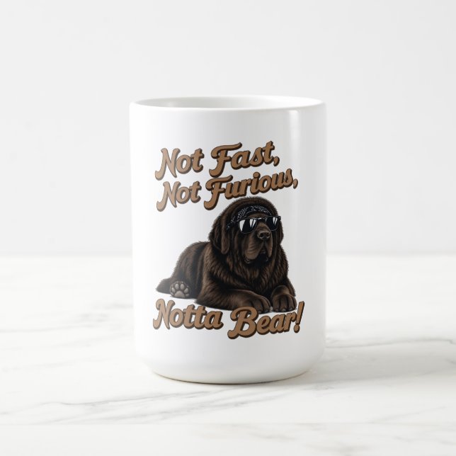 Nicht schnell, nicht wütend, Notta Bär Kaffeetasse (Mittel)