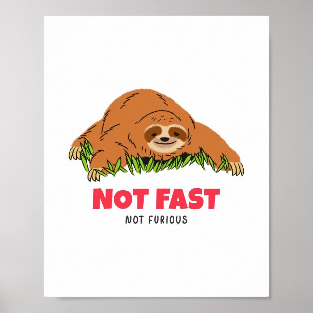 Nicht schnell, nicht wütend poster (Vorne)