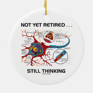 Nicht schon pensionierte… noch denkende keramik ornament