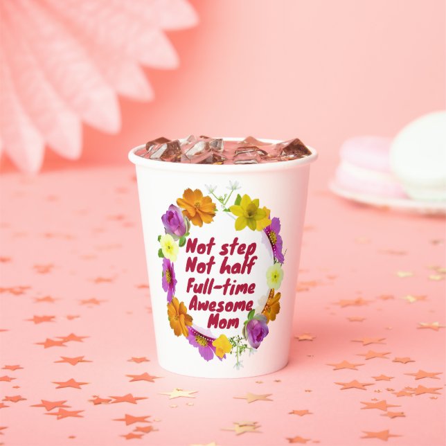 Nicht Schritt nicht Vollzeit phantastische Mama Ad Pappbecher (Insitu)