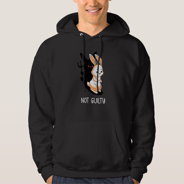 Nicht schuldig Angle Devil Rabbit nicht schuldig Hoodie (Vorderseite)