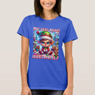Nicht sehr froh Weihnachtself T-Shirt