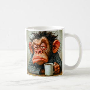 Nicht sehr gut geformte Affe Kaffeetasse
