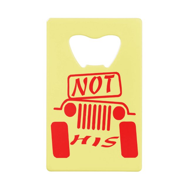 Nicht seine 4x4 #USAPatriotGraphics © Geldbeutel Flaschenöffner (Vorderseite)