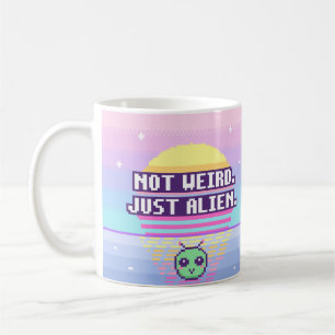 Nicht seltsam. Nur außerirdisch. Neurodivergenter Kaffeetasse