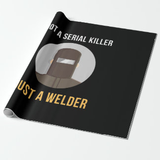Nicht serieller Killer nur ein Schweißer-Meme Geschenkpapier