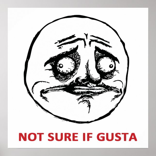 Nicht sicher, ob Gusta - Poster (Vorne)