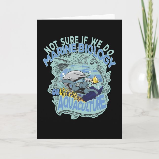 Nicht sicher, ob wir Meeresbiologie oder Aquakultu Karte (Vorderseite)