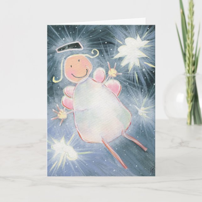 "Nicht sind Sie, die ein Engel" Ihnen danken zu Dankeskarte (Vorderseite)