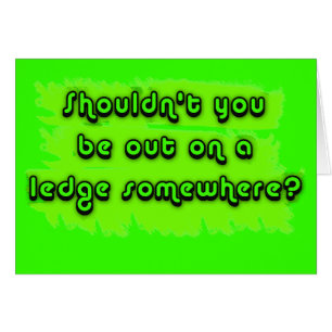 Nicht sollten Sie heraus auf einer Leiste sein