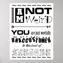 Nicht sonderbares Poster