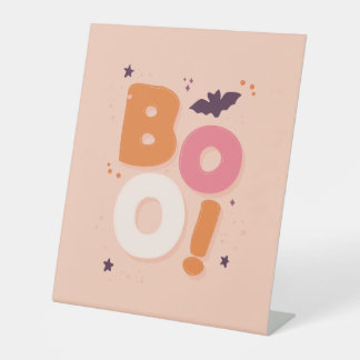 Nicht soo Spooky Halloween - Boo-Zeichen Sockelschild