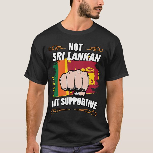 Nicht Sri Lanker, sondern unterstützender Tourist  T-Shirt (Vorderseite)