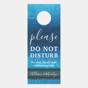 Nicht stören Eleganter Glitzer Niedlich Wedding Ho Türanhänger