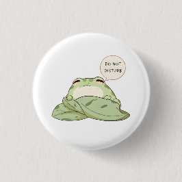 Nicht stören-Frosch-Schlaf-Kawaii-Design Button
