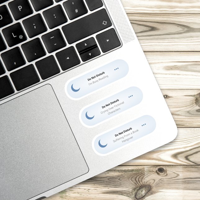 Nicht stören - Funny Book Lover Set Aufkleber (Von Creator hochgeladen)