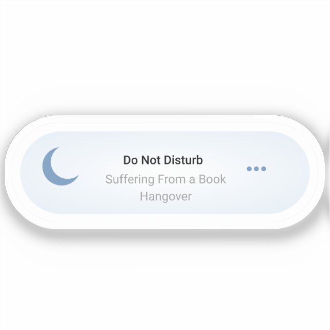 Nicht stören - Leid unter einem Buchumschlag Aufkleber (Vorderseite)