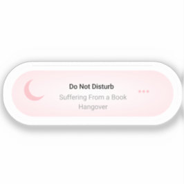 Nicht stören - Leid unter einem Buchumschlag Aufkleber