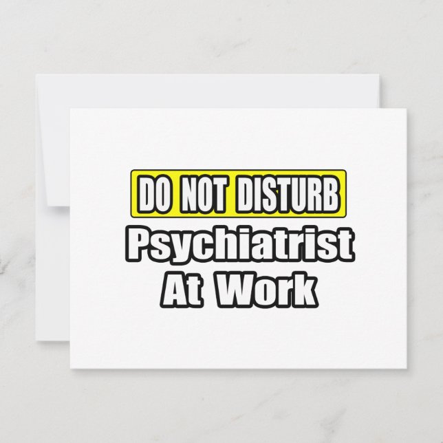 Nicht stören... Psychiater bei der Arbeit (Vorderseite)