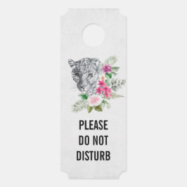 Nicht stören schöne Leoparden Kopf Exotic Türanhänger