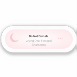 Nicht stören - Weinen über fiktive Zeichen Aufkleber