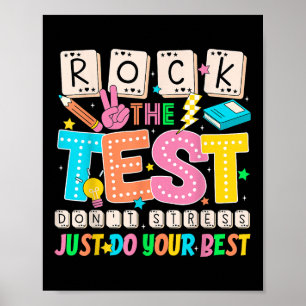 Nicht Stress machen nur Ihre besten farbigen Lehre Poster