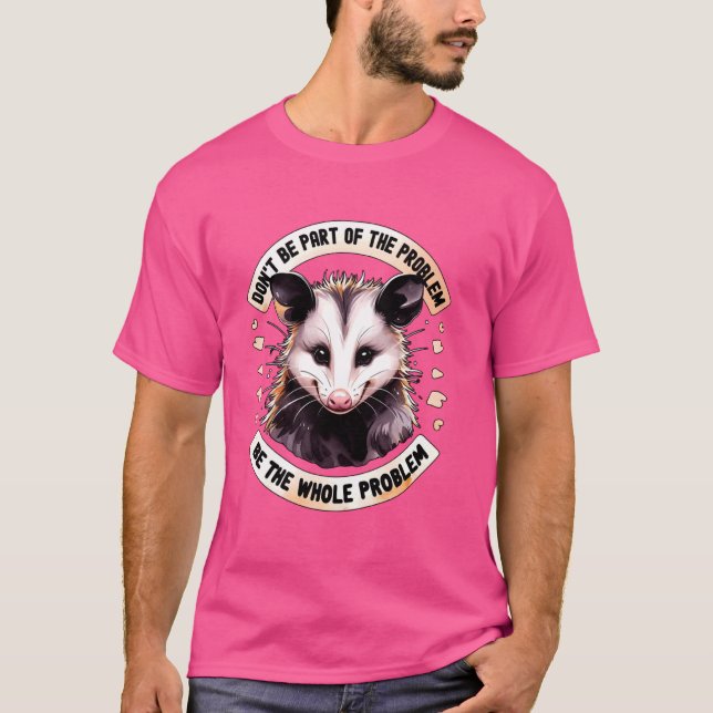 Nicht Teil des Problems Opossum Meme Possum Frauen T-Shirt (Vorderseite)