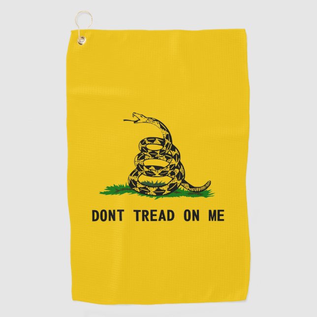 nicht Tretfahne usa Symbol snake Amerika Geschicht Golfhandtuch (Vorderseite)
