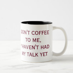 NICHT TUN KAFFEE ZU MIR, ICH HABEN GEHABT NICHT ZWEIFARBIGE TASSE