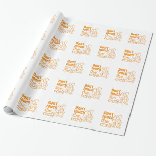 Nicht tun Touch die Locken! Geschenkpapier