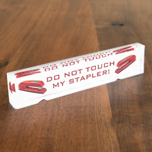Nicht tun Touch mein Hefter Namensplakette