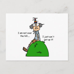 Nicht über dem Hill-Spaß Postkarte