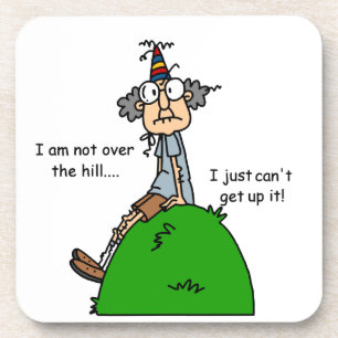 Nicht über dem Hügel-Spaß Getränkeuntersetzer