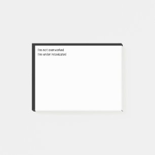 Nicht überarbeitet, ich bin berauscht post-it klebezettel