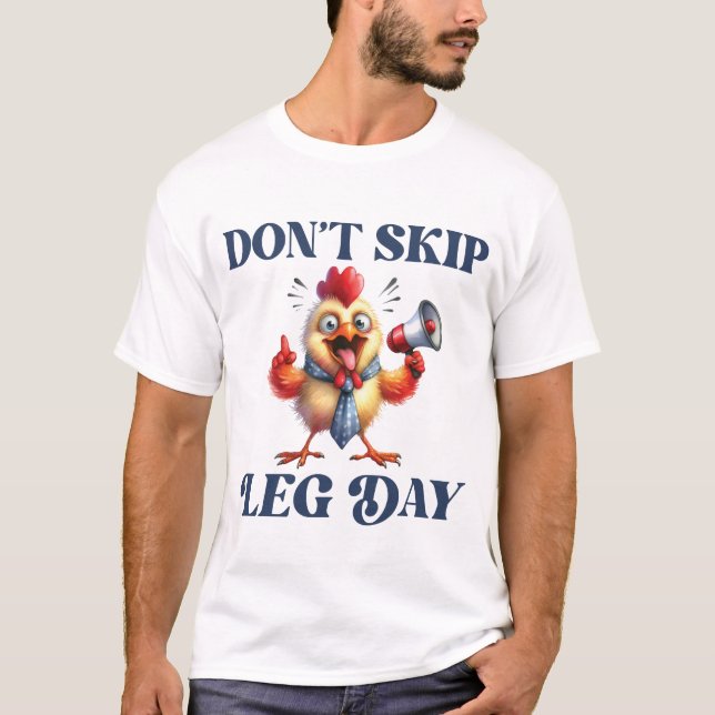 Nicht überspringen LG Day lustiges Huhn-Shirt T-Shirt (Vorderseite)