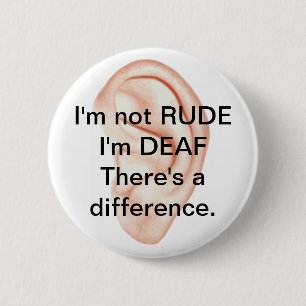 Nicht unhöflicher aber tauber Knopf Button