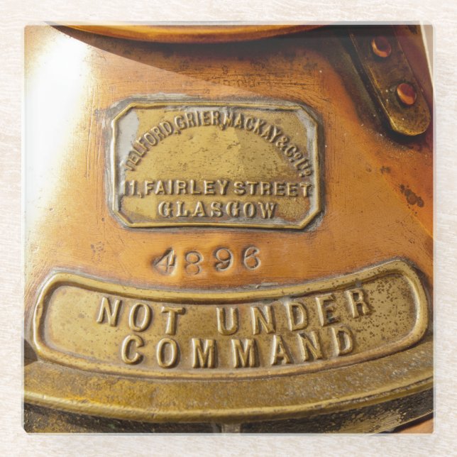 Nicht unter Befehl Glasuntersetzer (Vorderseite)