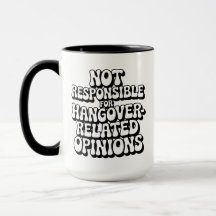 Nicht verantwortlich für Hangover-Meinungen