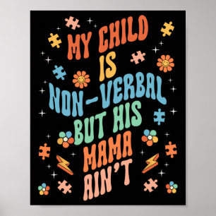 Nicht verbale, nicht sprachliche Äußerung Poster