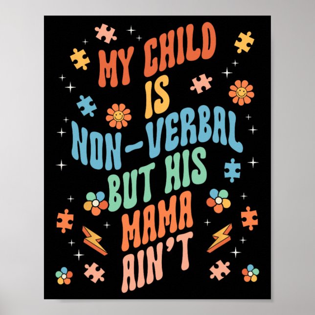 Nicht verbale, nicht sprachliche Äußerung Poster (Vorne)