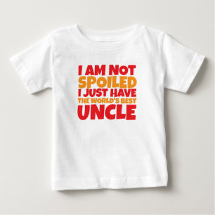 nicht verdorben, sondern der beste Onkel der Welt Baby T-shirt