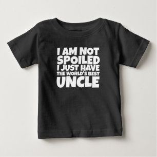 nicht verdorben, sondern der beste Onkel der Welt Baby T-shirt