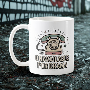 Nicht verfügbar für Drama, Emotionaler Sass mit Vi Kaffeetasse