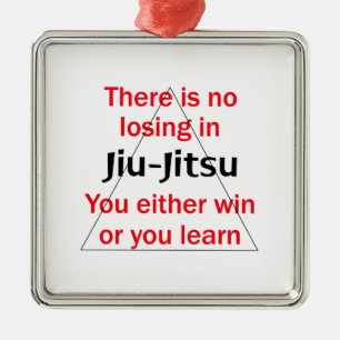 Nicht verlierend in Jiu Jitsu Ornament Aus Metall