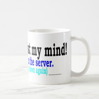 nicht verlorener Verstand Kaffeetasse
