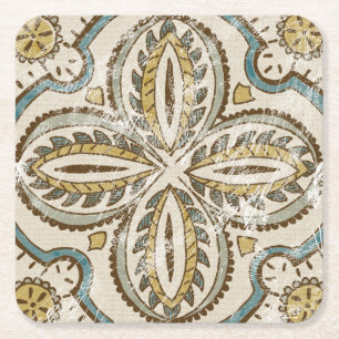 Nicht-Verschönertes Batik-Quadrat III Rechteckiger Pappuntersetzer